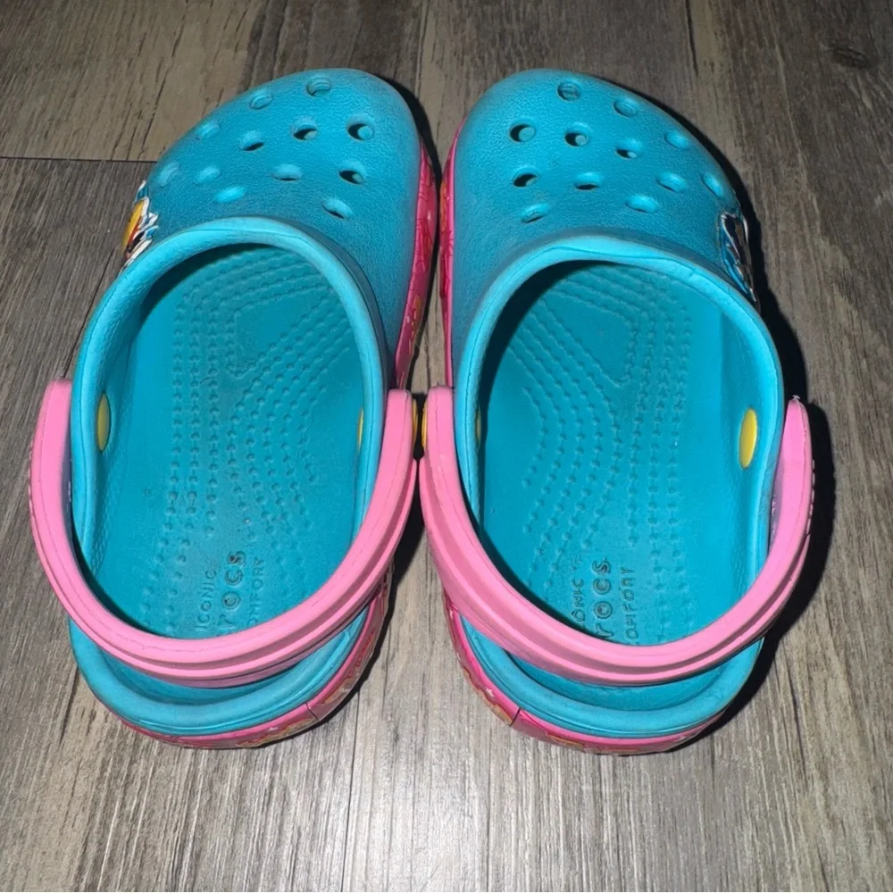 CROCS Kids' Superhero Water Shoes - Blue and Pink